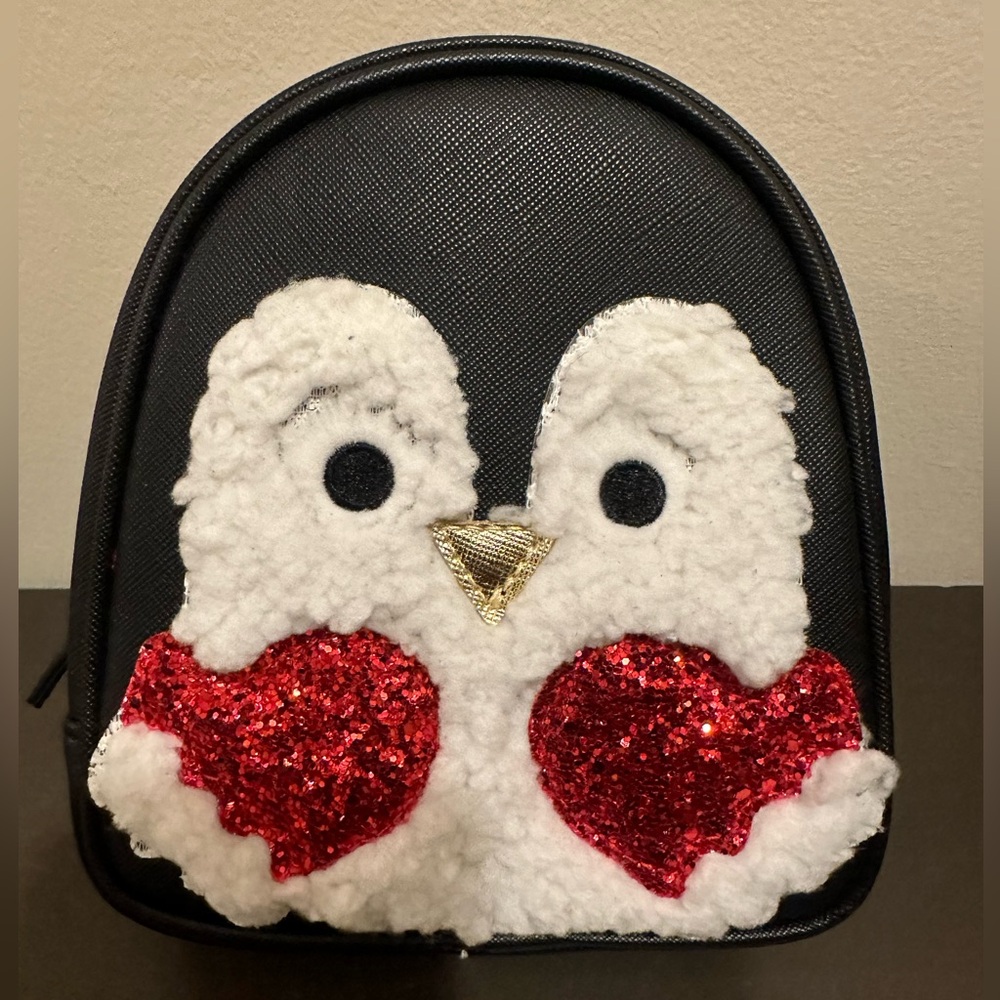 Bath & Body Works Penguin Cosmetic Bag Black NWT